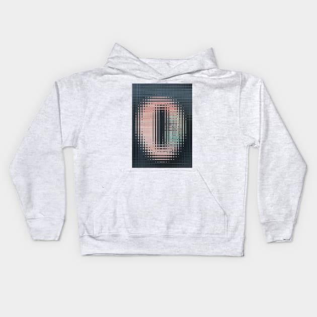 CAPITAL LETTER O. BLURRED but BOLD UPPER CASE Kids Hoodie by mister-john